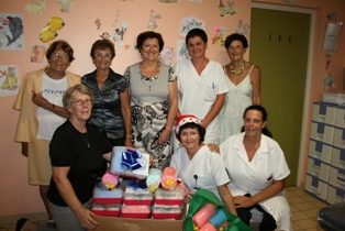 Personnel soignant et Soroptimist 